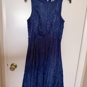 ELLE Navy Blue Sleeveless Dress